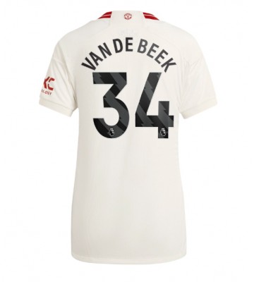 Manchester United Donny van de Beek #34 Tredje Tröja Kvinnor 2023-24 Kortärmad